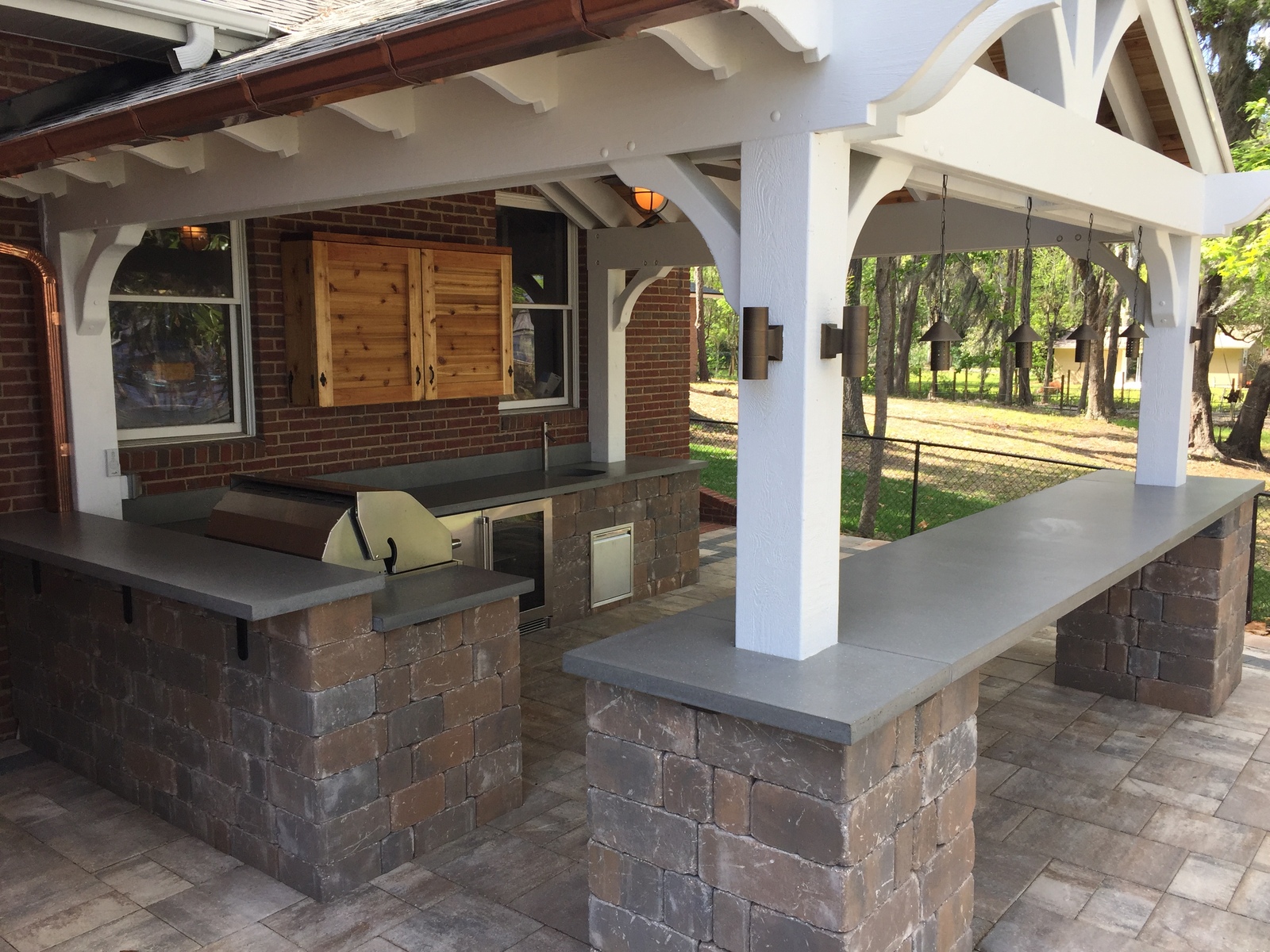 XL Floating Bar top with Summer Kitchen Tops
